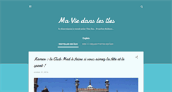 Desktop Screenshot of maviedanslesiles.com